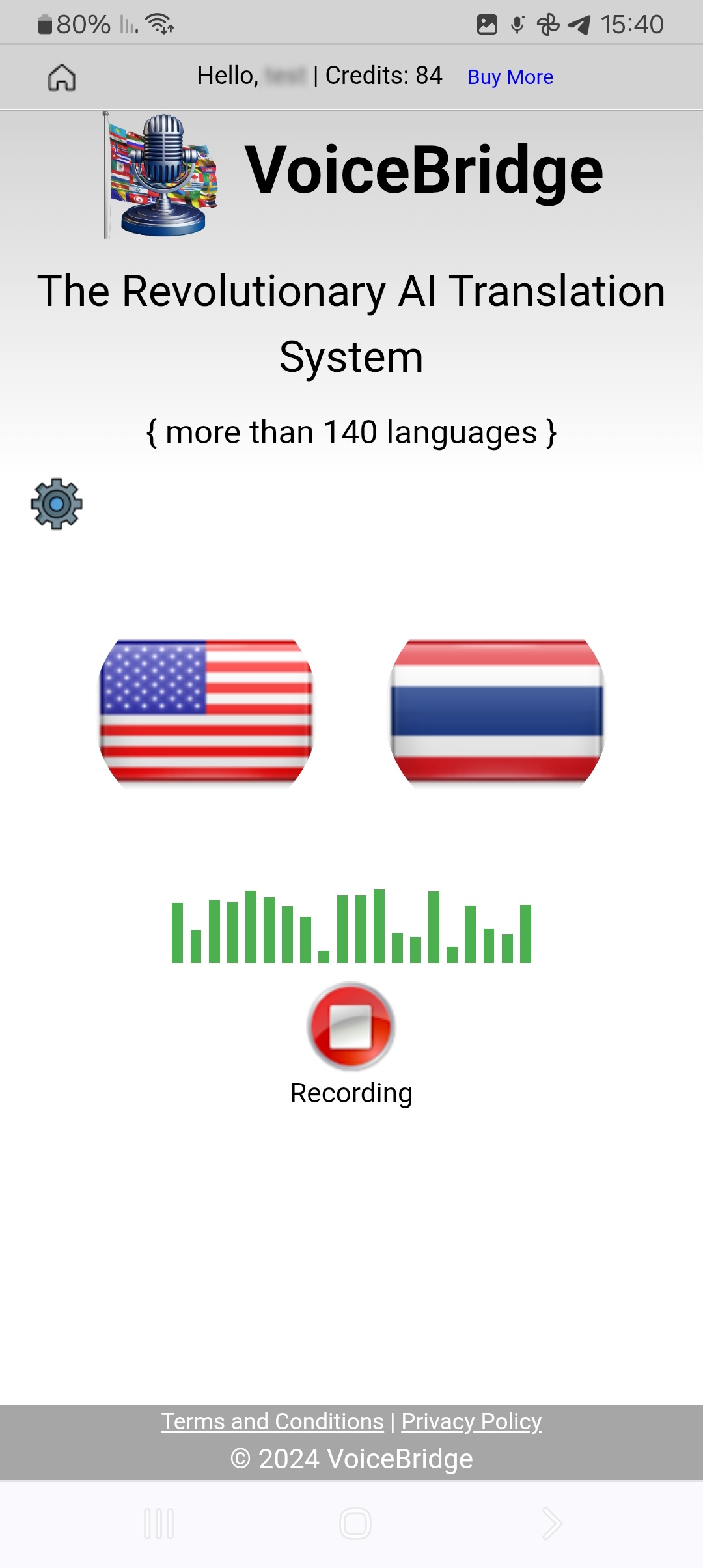 Language Selection